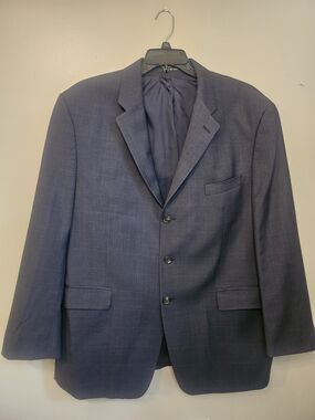 Ralph Lauren Men's Dark Navy Windowpane Sport Coat